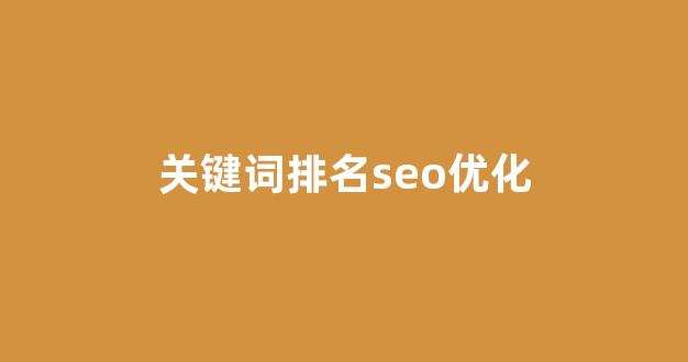 百度seo优化排名